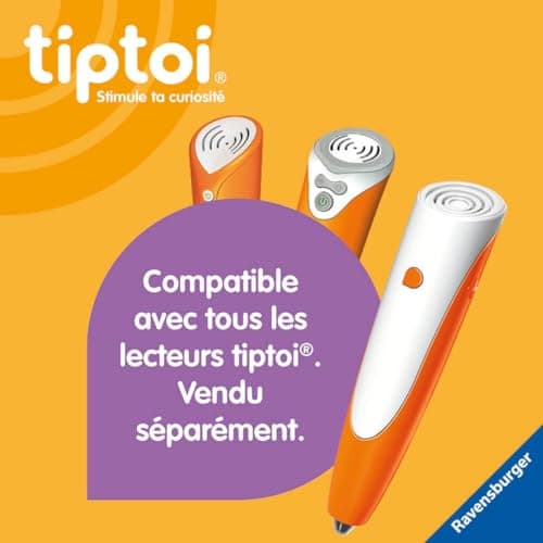 Ravensburger - tiptoi® - Jeu interactif - Globe terrestre interactif - Lecteur vendu séparément - Jeu éducatif électronique, sans écran - Dès 7 ans - version française - 00 191