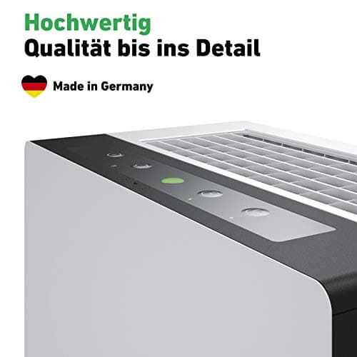 IDEAL - Purificateur d'air AP80 PRO (100m2) | Made in Germany | Filtre HEPA & charbon actif qui élimine 99,99% des particules fines, odeurs, spores de moisissures, fumées... | Pour bureau, appartement