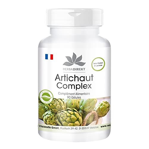 Capsules d'artichaut - à l'ortie et au genièvre - végétalien - 90 capsules | Herba Direkt - Qualité des pharmacies allemandes