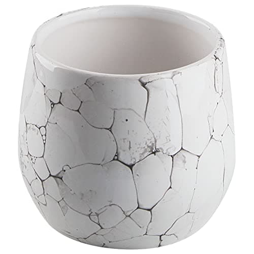 Ensemble d'accessoires de Salle de Bains 6 pièces Effet Marbre Blanc Callela
