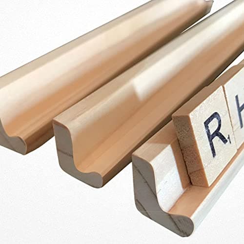 Support De Domino Plateau en Bois, 4 Pièces Porte-Cartes en Bois Présentoir De Jouets Carreaux De Mahjong Support De Carreaux en Bois Support D'affichage en Bois Support De Domino Multifonction