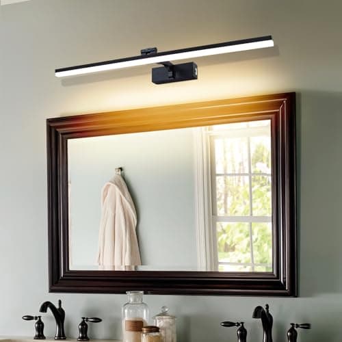 TYhogar Lampe Miroir LED Salle de Bain 80cm 3 réglages de température de couleur Murale Salle de Bain 180° Rotatif Applique Murale 1820LM 16W IP44 Intérieure Lampe pour Tableau 3000K/4500K/6000K