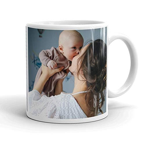 selfiemania - Un mug personnalisé avec 2 photos - personnalisable avec vos photos -cadeau personnalisé - Cadeau d'Anniversaire, souvenir, naissance, collègue