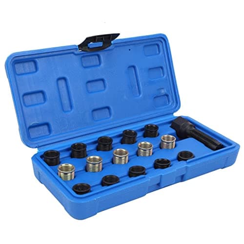 Outil de réparation de filetage, Outils et dépannage Kits de réparation de filetage de bougie d'allumage M14x1.25 Kit de rechapage en acier au carbone
