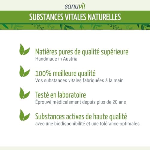 Sanuvit® - NAC | 180 capsules | N-acétyl-L-cystéine | Haute biodisponibilité et tolérance | Végétalien