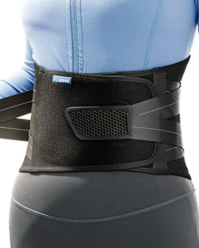 Fitomo Ceinture Lombaire Femme Homme, ceinture dorsale avec 7 supports métalliques, Ceinture Dos, Sciatique, Scoliose, Hernie Discale