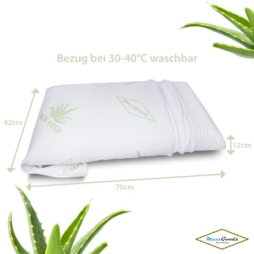 Oreiller Visco esprit du col de l'allergie 40 x 80 cm H 12 cm - Oreiller support cervical