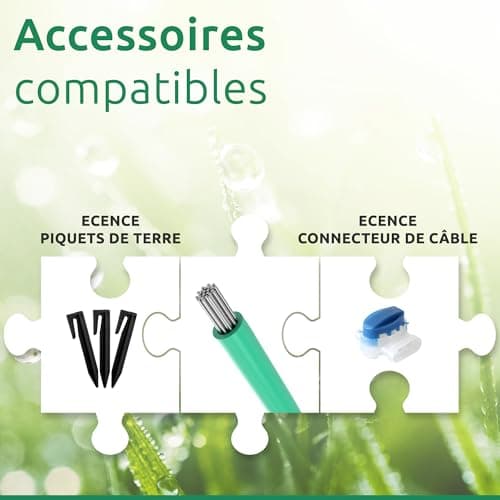 ECENCE Câble Robot Tondeuse Compatible avec Tous Les Robots faucheurs Courants 150m de Longueur, Fil peripherique Robot Tondeuse Ø 3,4mm Section de conducteur de 1,17mm