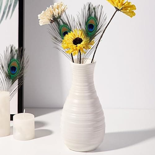 Lithyc Paquet de 30 PièCes Plume de Paon-Plumes-Plumes de Paon- Plumes de Paon Naturelles - Plumes de Paon (25-30 Cm) pour Vase Craft Home Party DéCoration de NoëL