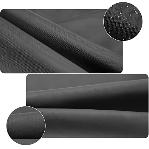 Onlyfire Housse Barbecue Exterieur, 600D PVC Housse Barbecue, BBQ Cover pour Chariot de Barbecue, Chariot de Service, 104 × 61 × 81 cm, Bache Barbecue mit Verstellbarem Kordelzug, Noir