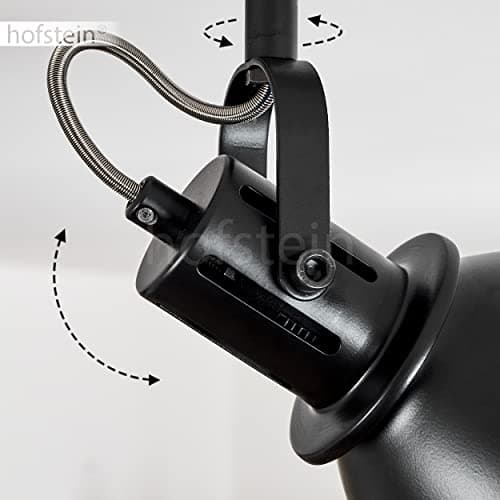 Plafonnier Koppom en métal noir et or, luminaire de plafond à 3 spots orientables pour ampoules E14, ampoule(s) non incluse(s)