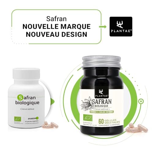 SAFRAN BIOLOGIQUE * L’or rouge * Issu de la province de Teruel (Espagne) * Qualité supérieure * Certifié par le Comité aragonais pour l’agriculture biologique * 60 gélules / 15 mg