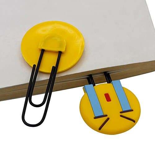 Signets Emoji mignon, Signet de trombone drôle, Marqueur de livre émoticône nouveauté pour enfants, filles, garçons, étudiant (aléatoire 10PCS)