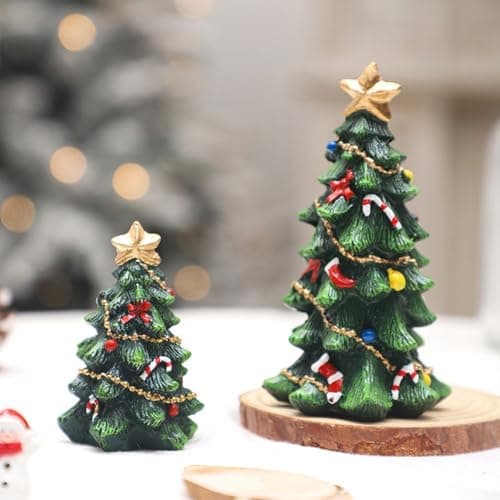 Décoration de sapin de Noël miniature unique en résine (13 cm)