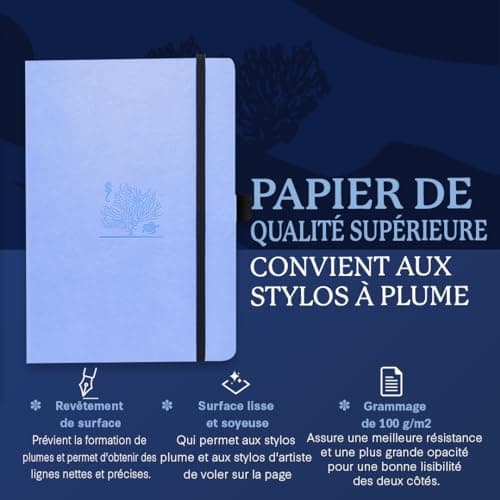 Dingbats* - Earth Carnet de Notes A5 Pointillé - Moyen, Couverture Rigide, Journal en Cuir PU - Fermeture élastique, Porte-stylo, Marque-page