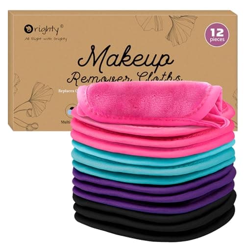 Orighty Lot de 12 lingettes démaquillantes réutilisables pour enlever instantanément la saleté avec juste de l'eau 12,7 x 12,7 cm