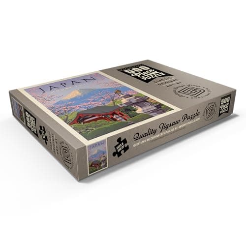 MyPuzzle Japon : Le Mont Fuji, Affiche Vintage - Premium 500 Pièces Puzzle - Collection spéciale MyPuzzle de Anderson Design Group