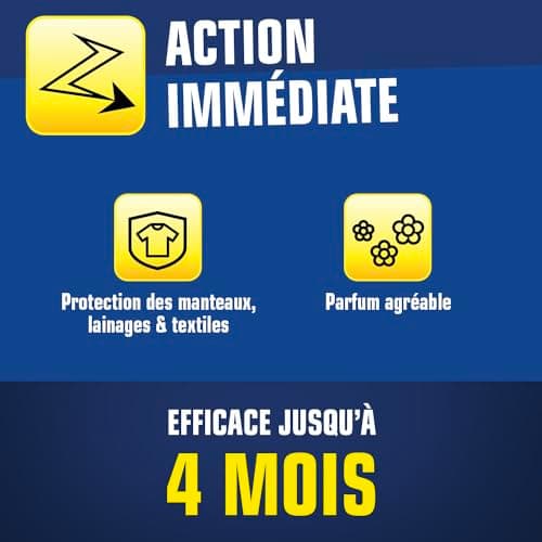KAPO Pastilles Anti-Mites - Efficace 4 Mois - Protection des Manteaux, Lainages et Textiles - Parfum Agréable - Protègent Efficacement - Sachet Individuel, Voir Photo