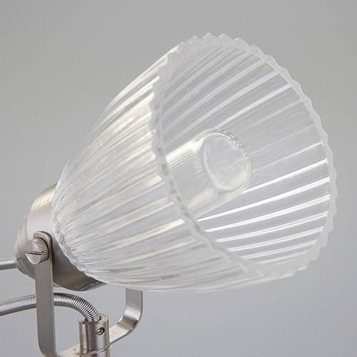 Lindby Applique Murale Kara à intensité variable (Moderne) en Gris Verre e. a. pour Salle de bain (1 lampe,à G9), Luminaire salle bain, Lampe WC