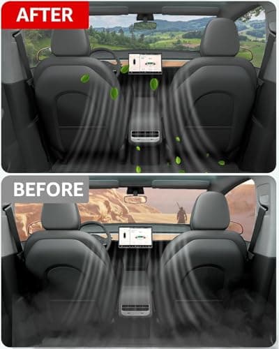 BASENOR Tesla Model 3 Model Y filtre à air de cabine HEPA filtre de remplacement charbon actif Tesla accessoires ensemble de 2 2019-2024