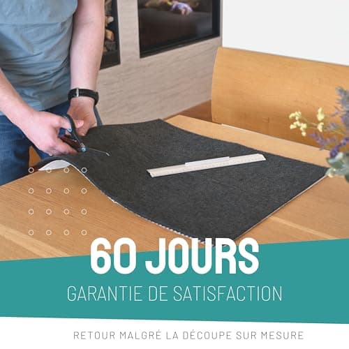 FilterBase® Filtre à charbon actif pour hotte aspirante | Lot de 2 | Filtre à graisse plat + filtre à charbon pour hotte aspirante | Tapis découpable 57x47 cm