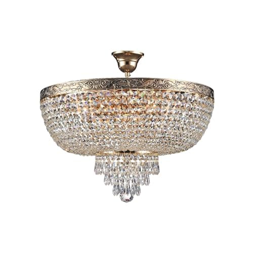 MAYTONI DECORATIVE LIGHTING Lustre Plafonnier en Cristal Brillant Chic Empire 6 Lumières, ecxl. E27, 60W, 220v