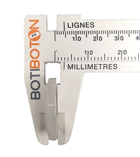50 Boutons en nacre blanche BASIC - 18 mm - 2 Modèles disponibles - Fabriqué et expédié d'Espagne -