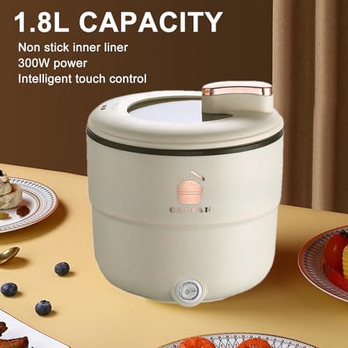 Cuiseur à Riz électrique, Cuiseur à Riz 1,8 L Double Couche pour Ragoût (Prise UE)
