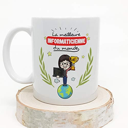 Mugffins Mug/Tasse Informaticienne (Meilleur du Monde) - Idées Drôles Informatique