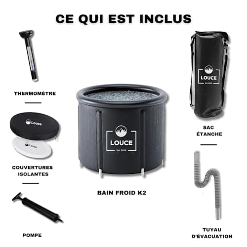 Bain Froid Portable pour Récupération | K2 | Intérieur - Extérieur | Tonneau Gonflable | Ice Bath Tub for Recovery | 320 litres | Louce
