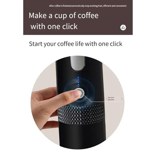 Sonhomay Machine à café électrique portable sans fil compatible avec les capsules moulues et K-Cup pour le camping, les voyages, la randonnée, le bureau
