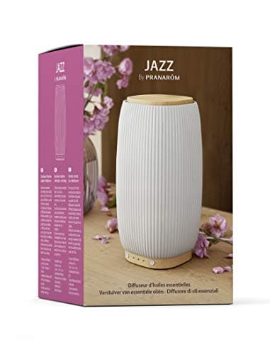 Pranarôm |Diffuseur d'Huiles Essentielles Jazz Céramique/Bambou | Diffusion Ultrasonique
