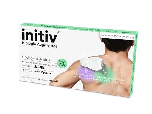 Initiv Patch épaule – Soulage la douleur jusqu’à 5 jours – Dispositif Médical – Sans actif médicamenteux – Boite de 3 patchs - Adultes