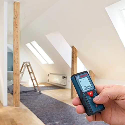Bosch Professional télémètre laser GLM 40 (avec fonction mémoire, portée : 0,15 – 40 m ; contenu du carton : télémètre laser Bosch GLM 40, 2 piles 1,5 V, housse de protection)