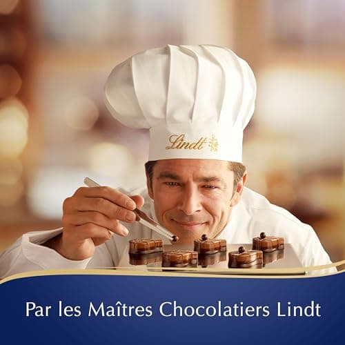 Lindt - Boîte PAYSAGE DE NOËL Assorti - Assortiment de Chocolats au Lait, Noirs et Blancs - Idéal pour Noël, 469g