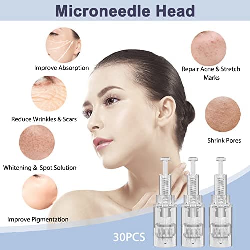 30 Pièces Aiguille Microneedling 36 Pin Dermapen Needling De Remplacement Dermapen Aiguilles Microneedling Cartouches Pour Micro Needle Gerät Pen Pour Auto Derma Stylo à Micro Aiguille Nadeln