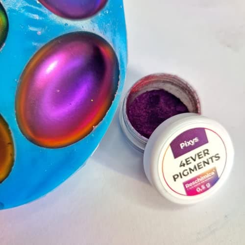CHAMELEON SET - 5 pigments en poudre à effet irisé, effet brillant pour résines époxy, savon, slime, bougies et autres matériaux