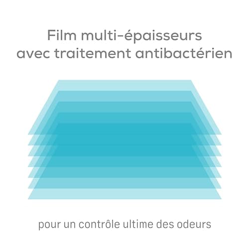 Angelcare - 3 Recharges Poubelle à Couches – Octogonale – Anti Odeur - Dress Up - Fabriqué en France
