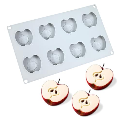mostsom Moule à mousse en silicone 3D en forme de papillon pour dessert, pudding et chocolat, outils de décoration de gâteau de mariage (G_ Pomme)