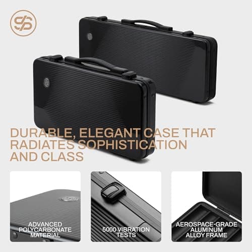 SLOWPLAY Ensemble de 300 jetons de Poker en Argile GODEL 14g pour Texas Hold'em [avec Valeur] dans Un Coffret Haut de Gamme en Polycarbonate Allemand résistant pour Les Joueurs de Poker