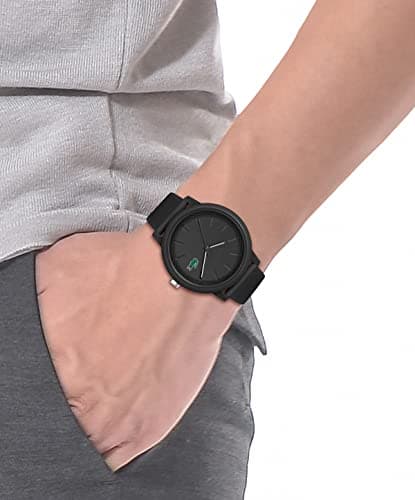 Lacoste Montre Analogique à Quartz pour Homme avec Bracelet en Silicone Noir - 2011171