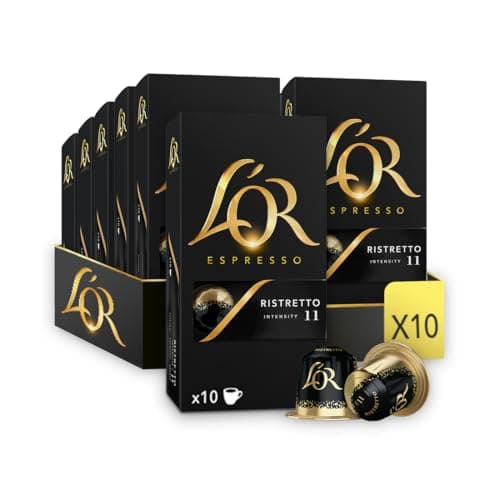 L'Or Espresso Café - 100 Capsules Ristretto Intensité 11 - compatibles Nespresso®* (lot de 10 x 10)