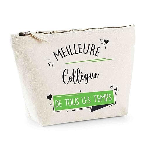 Trousse Collègue Meilleure de Tous Les Temps | Pochette Toilette Maquillage Idée Sac Cadeau