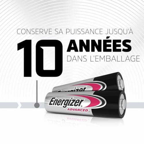 Energizer Advanced - Piles AAA (Lot de 12) Alcaline 1,5V - Haute Performance - Télécommandes, Jouets et Électroniques - Made in EU - Emballage 0% Plastique - Conservation 10 Ans [Exclusivité Amazon]