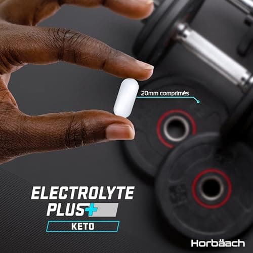 Electrolytes Hydratation 1575mg | 240 Comprimés | Electrolytes Sans Sucre Avec Sodium, Calcium, Magnesium Potassium - Énergie, Fonction Musculaire Sport, Fatigue | by Horbaach