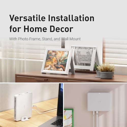 GL.iNet GL-B3000 (marbre) Wi-Fi 6 Home Router, Cadre photo mural AX3000, double bande, support OpenVPN et WireGuard, contrôle parental à domicile, OpenWrt, 3 ports Gigabit Ethernet