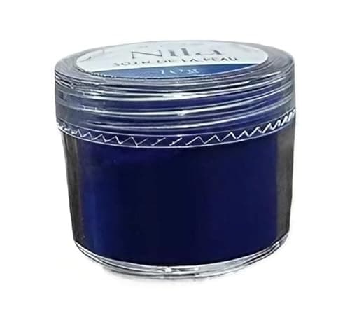 Poudre de Nila Bleu Original en pot refermable- Nila Du Maroc - Pour la peau et les cheveux - Poudre éclaircissante 100% naturelle - Secrets beauté du Maroc