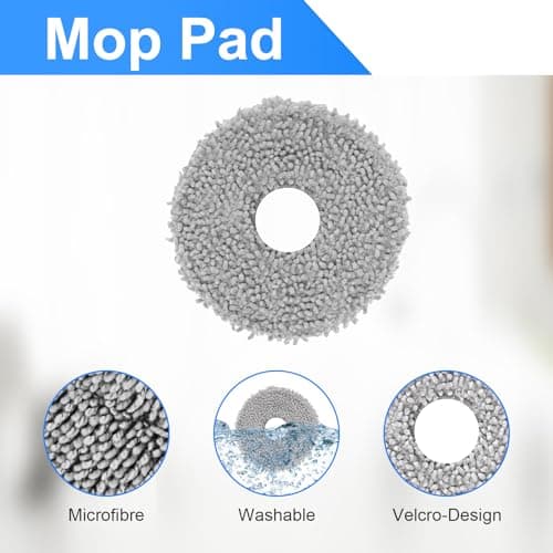 Kit d'accessoires pour Roborock Qrevo S / QRevo Pro / QRevo MaxV robot Pièces de rechange 1 brosse rouleau principale, 4 filtres HEPA, 4 serpillères, 6 brosses latérales, 4 sacs à poussière, 1 brosse