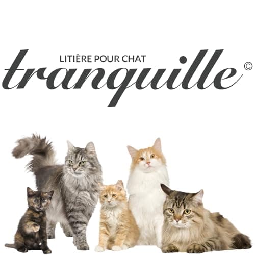 Tranquille - Litière pour Chat Silice Cristaux Fins et Charbon Actif 3,70L - Lot de 8