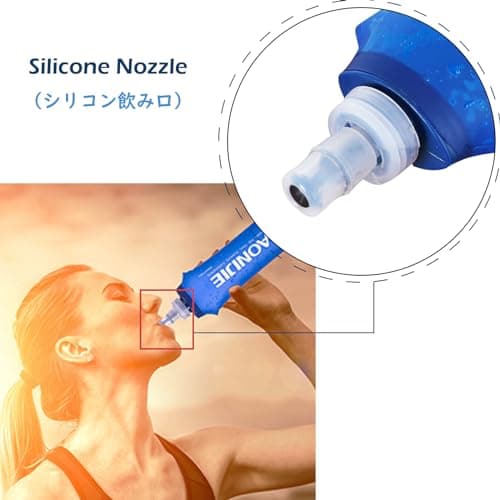 TRIWONDER Gourde Souple Pliable Running Bouteille d'eau | Flasque, Poche Hydratation, Réservoir d'eau, Sport Utilisation en Extérieur